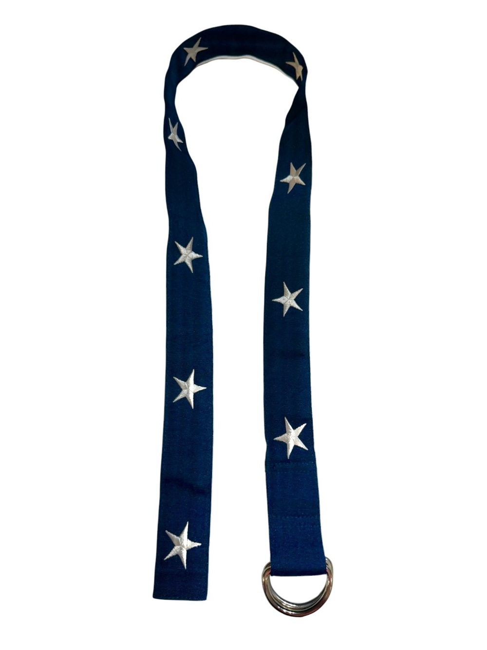 NWOT Vineyard Vines Embroidered Star Double D Ring Belt